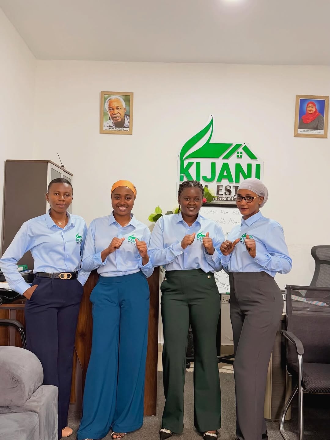 Kijani Real Estate Team at Kisongo project area